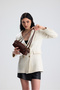 Olivra Brown Buckle Detailed Mini Women's Shoulder, Arm and Hand Bag - 3