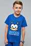 Sonic Print T-Shirt with Crew Neck and Short Sleeves - 7