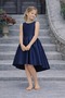 Girls' Evening Gown – Short Asymmetrical Cut, Graduation & Wedding Dress