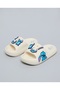 Girls Ivory Stitch Charm Detail Slides - 3
