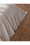 Melicia Single Cotton Pcs Striped Satin Bed Sheet Pcs Duvet Cover Set - Beige - 6