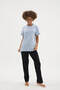 New Season Women's Crew Neck Short Sleeve Pajama Set - 7