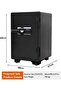 Black CE-LZ600FPB Fireproof Safes with Display Digital and Finger Print Lock - 3