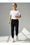 Children's Cotton Soft Textured Sweatpants with Elastic Waist and Cuffs - 2