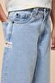 Washed Relaxed Fit Jeans with Button Closure - 6