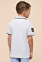 Print Detail Polo T-Shirt with Short Sleeves - 5