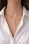 Star Detailed Steel Y Necklace - 3
