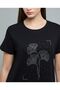 Embellished T-Shirt with Crew Neck and Short Sleeves - 6