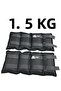 1.5 kg X 2 Pieces Total 3 kg Black Hand and Foot Weights - 3
