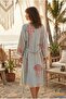Muslin Kaftan Bathrobe (Jellyfish Pattern) - Unisex 100% Organic - 2