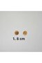 Wooden Button Olive Wood 1.8 cm Diameter 20 Pieces. - 3