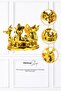 Gold Attachable King Crown Shaped Foil Balloon, Can Be Attached to the Head, Adjustable Size - 2