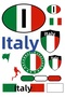 Italy Sticker 20X25 cm – Wall Decoration with Italian Flag, Map and Emblem Design - 2