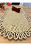 Jute, Wicker, Decorative Tablecloth, Runner 30X80 Cm, American Service, Coffee Table Cover, Bohemian Style - 4