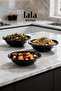 Gözde Large Salad and Serving Bowl Set of 3 - Durable Melamine (Ø 23 cm)