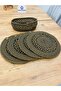 Wicker Jute Presentation Plate Mat Supla American Serving Tray and Basket 5 Pieces - 4