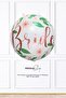 Round Floral Bride Written Bachelorette Balloon Bride Foil Balloon