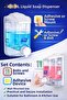 ☀️   موزع الصابون السائل بسعة 400 مل 🧼   ماكينة شامبو مثبتة على الحائط، شفافة، للحمام والمطبخ والمنزل والفندق ومكان العمل