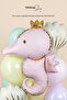 Retro Pink Large Seahorse Foil Balloon - 2