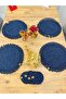 Presentation Plate Mat Jute Coaster American Serving and Cup Mat 8 Pieces - 2