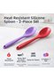 (4 Pieces) 28 cm Heat Resistant Fireproof Non-Stick Silicone Deep Spoon Set - 3