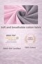 Double Pink Anthracite Duvet Cover Set Fitted Sheet Soft-Textured Breathable Duvet Cover Set - 4
