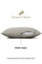 Linen Textured Fog Gray Throw Pillow Cover - 4