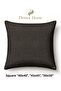 Dark Gray Anthracite Luxury Linen Textured Throw Pillow Cover Sofa and Bedroom Pillowcase - 2