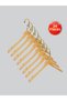 Wooden (Gold Hook Lama) Shirt, Blouse, Dress Hanger Natural Color 24 Pieces