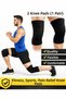 2-Piece Fitness Sports Knee Pad, Orthopedic Training Knee Pad, Knee Sleeve Unisex Running Knee Pad, Sports Knee Pad