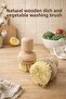 Natural Wooden Dish and Vegetable Brush