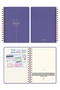 A5 Spiral Linen Hard Cover Timeless Planner Agenda |   Weekly and Monthly Planning – Lila - 6