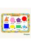Wooden Turkish Vehicles, Fruits, Numbers and Shapes Educational and Learning 4-Piece Puzzle Set - 5