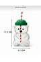 Plastic Cold Drink Cup with Teddy Bear Design 591ml - 2
