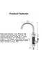 3000W Electric Kitchen Stainless Steel Water Heater Faucet Hot -Cold Instant Heating - 5