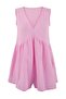 Pembe Dokuma Mini 100% Pamuk Müslin Plaj Tulum TBESS26TU00003 - 5