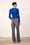 Trendyolmilla Wardrope Essentials Gri Düşük Bel 100% Pamuk Wide Leg Geniş Paça Jeans TWOSS26JE00131 - 4
