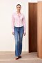 Trendyolmilla Wardrobe Essentials – Pembe Cep Detaylı Vücuda Oturan Dokuma Gömlek | TWOSS26GO00019 - 5