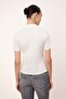 Wardrobe Essentials-Ekru Regular/Normal Kalıp Dikiş Detaylı %100 Pamuk Örme Bluz TWOSS26BZ00043 - 4