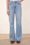 Trendyolmilla Wardrope Essentials Açık Mavi DÖKÜMLÜ Yüksek Bel Wide Leg Jeans TWOSS26JE00128 - 5