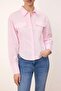 Trendyolmilla Wardrobe Essentials – Pembe Cep Detaylı Vücuda Oturan Dokuma Gömlek | TWOSS26GO00019 - 4