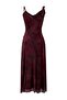 Çok Renkli Çiçekli A-Kesim/Çan Form Maxi Örme Elbise TPRSS26EL00036 - 6