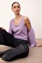 Wardrobe Essentials Lila Premium İplik Basic Rayon Görünümlü Hırka-Bluz Triko Hırka TWOSS26HI00001