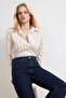 White-Multicolor Striped Textured Shirt TWOSS26GO00060 - 2
