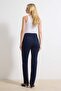 Koyu Mavi Yüksek Bel Az Esnek Straight Düz Kesim Slim Jeans TWOSS26JE00102 - 4