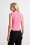 Pembe Fiyonk Detaylı  Dokuma Bluz TWOSS26BZ00410 - 6