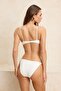 Ekru Tünelli Dokulu Balconette Kaplı Normal Bel Regular Bikini Takımı TBESS26BT00039 - 5