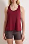 Ekru-Bordo 2'li Micro Kumaş Örme Spor T-Shirt THMSS26TS00001 - 8