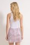 Lilac Plain Extra Short / Super Mini Knitted Sequin Party Skirt Tpraw26Et00011 - 4