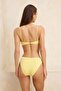 Sarı Döküm Aksesuarlı Straplez Kaplı Normal Bel Regular Bikini Takımı TBESS26BT00040 - 4